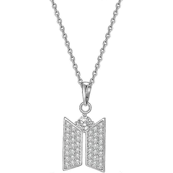 Kpop Bts Army Halsband Hänge Bts Bangtan Boys Kubiska Smycken Army Fans För Kvinnor Flickor Pojkar Stil-01 -