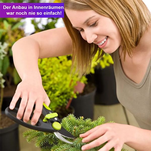 Plantelampe 27W 256 LED, Full Spectrum Plantevekstlys for Innendørs Planter, Frøplante
