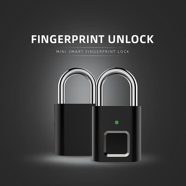 Hengelås med fingeravtrykk