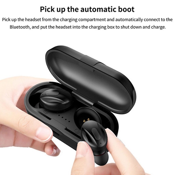 Bluetooth 5.0 ørepropper - Trådløse ørepropper med mikrofon - TWS In Ear