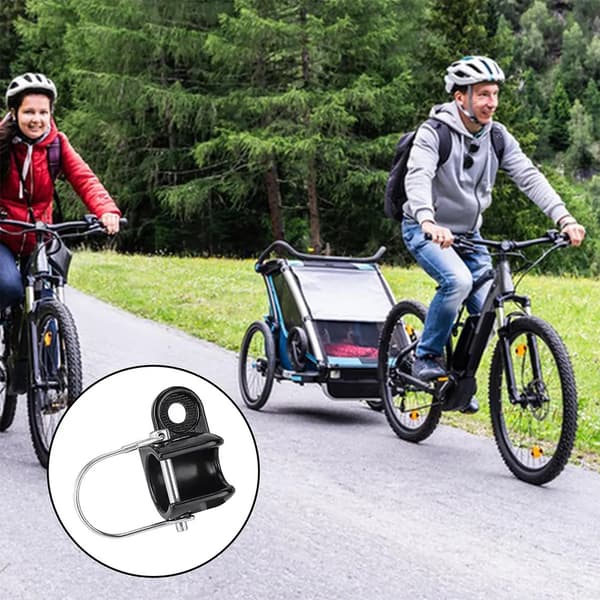 Set med 2 släpvagnskopplingar för barnvagnar, husdjur och lastvagnar