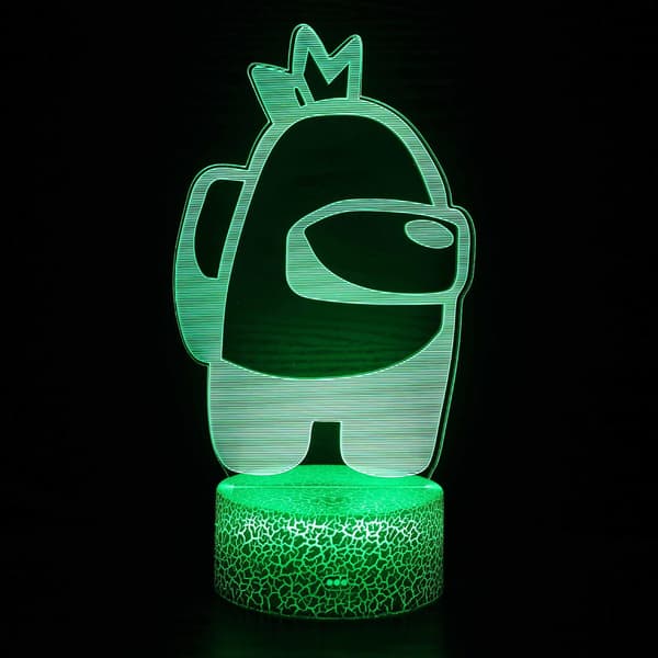 Led spill nattlys, spill 3D illusjonslampe for barn og 16 C
