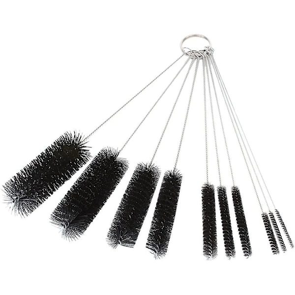 Cleaning Brushes, 8.2 Inch Nylon Tube Brush Set Pipe Cleaner Set For Drinking Straws, Glasses, Keyboards, Jewelry Cleaning, Set Of 10