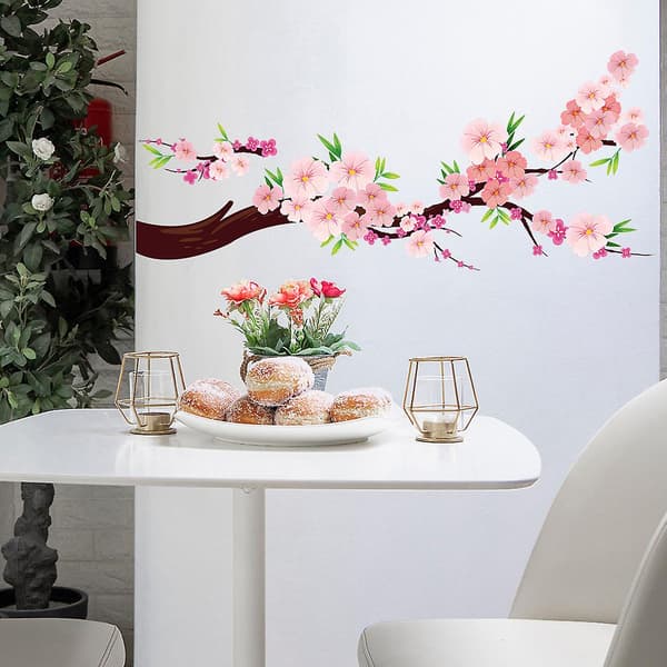 En uppsättning vackra blommiga väggdekaler - Väggdekor