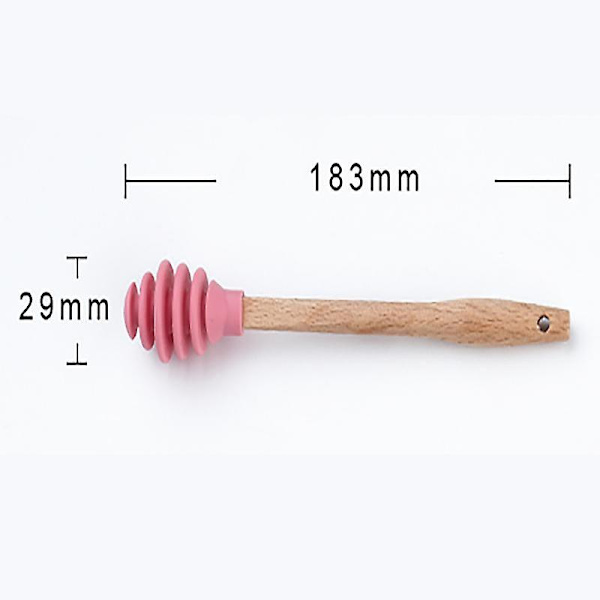 Honningrørepinde - 1 stk., Størrelse: 183x29mm, Silikone Materiale, Gul