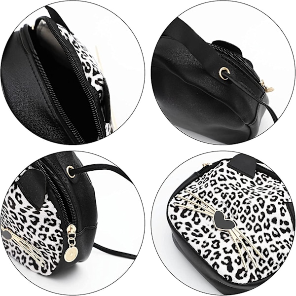 Baicccf 2-pack Lilla Flickors Väskor, Toddler Crossbody Kattväskor, Mini Söta Prinsesshandväskor, Axelremsväskor för Barn