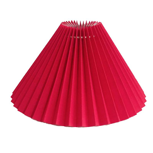 Plisserad lampskärm E27 Ljusskydd Japansk stil Tyg Bordslampa Takdekor (Rosa)
