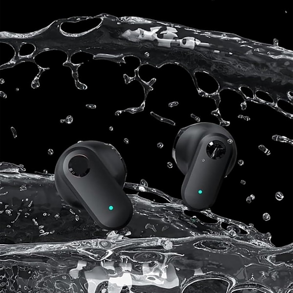 Md03 Tws Bluetooth-headset Blå Nyhetslösning 5.0 Öronmonterad Sport Digital Display Touch-öronsnäckor