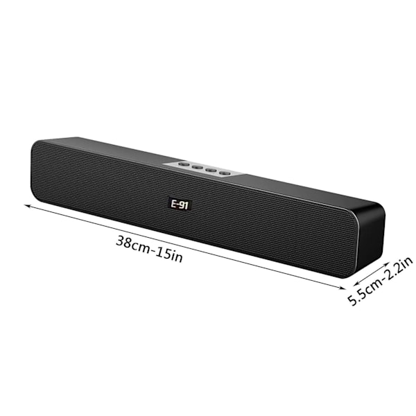 E91-2 Bluetooth-ääni langattomat kaksoiskauttimet kaksoiskalvo työpöydän tietokoneelle omistettu Bluetooth-kaiutin