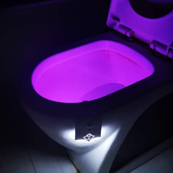 2 stk. LED-toiletlys med bevægelsessensor