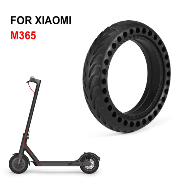 Solid däck 8,5 tums elektrisk skoterhjul Reservdäck för Xiaomi M365 Explosionssäkert bikaksdäck fram eller bak