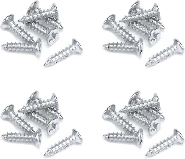 Vit Fatbandslås i Aluminiumlegering, Glidande Dörrlås 2 Tum, Säkerhetslås med Skruvar, 4-pack