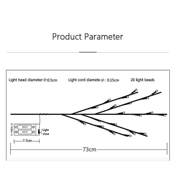 Modellering Gren Lys Simulation Træ Gren Modellering Lampe Diy Natlys Dekorative Lys Til Soveværelse Skrivebord
