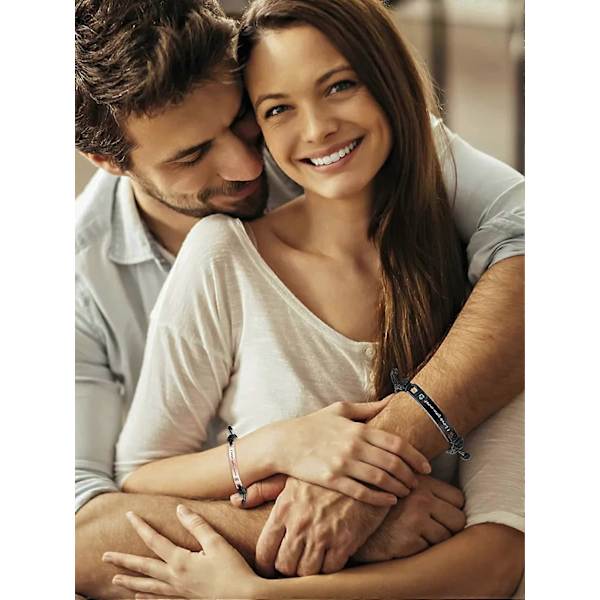 4 st Parhalsband Armband Set Matchande Armband för Par Sol och Måne Halsband för Honom Henne Jag Älskar Dig Halsband Alla Hjärtans Dag Presenter till Hennes