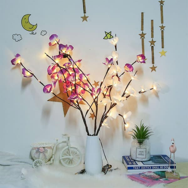 Julepynt Jule LED Phalaenopsis Grenlys 2 stk