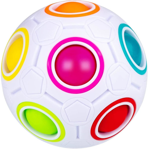 Magisk regnbueball Fidget Ball, puslespill Speed Cube pedagogisk 3d puslespill Fidget-leketøy for barn voksne
