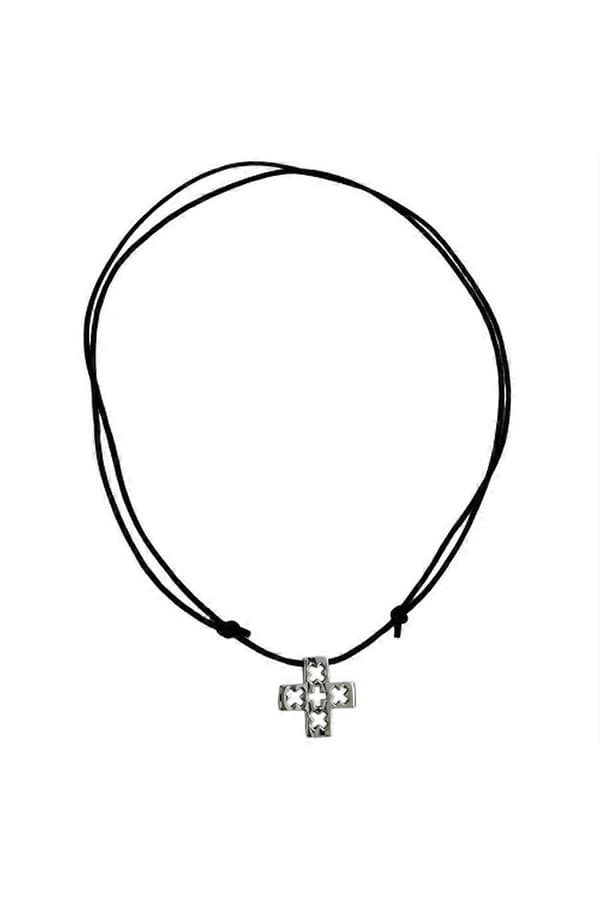 Halsband Kors Rostfritt Stål 100cm - Gl01593