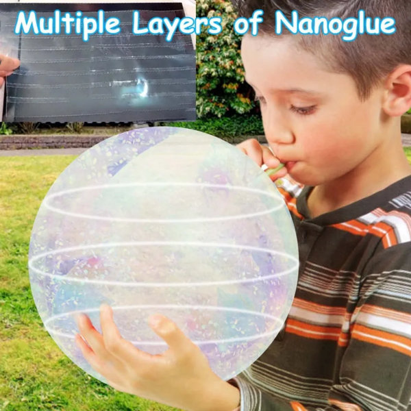 Bubbelleksak med nanotejp, nanobubbeltejp utan märkning, transparent och multifunktionell 2mm*5cm*500cm