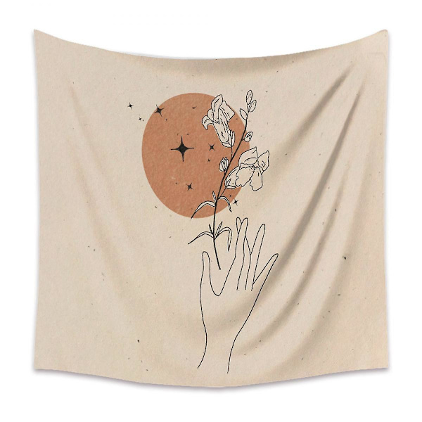 Wekity Gobeläng Estetisk Konst Hembakgrund Tyg Dekor Present Mandala Bohemisk Gobeläng Lämplig för Vardagsrum Sovrumsdekor 10 59 x 79 tumh