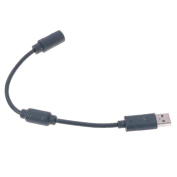 Kablet controller USB breakaway adapter kabel ledning til Xbox 360 grå 23cm（One Size）