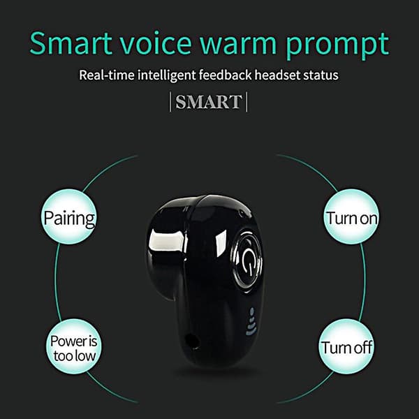 Ture Wireless Earphon In-ear Headset Bluetooth Headset Mini Headset Sports Headset Wireless Headset Earphone Wireless Noise Reduction Headset Bl