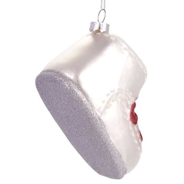 BRUBAKER Babysko - Handmålad Julkula i Glas - Roliga Dekorativa Figurer - 9 cm