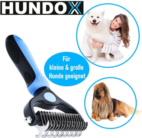 Undercoat Brush Blå Dematting Grooming Hunder Katter Undercoat Pels