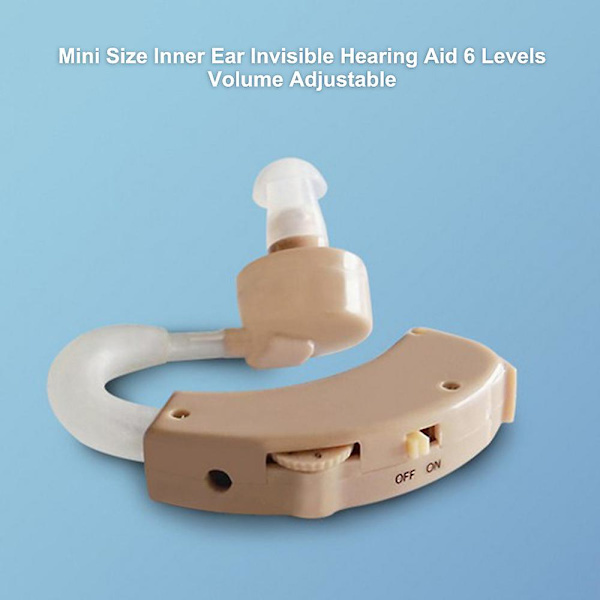 Audifonos Mini Size Inner Ear Invisible Hearing A-id 6 niveauer Lydstyrke Justerbar Høreapparater Øre Lydforstærker Audiofon