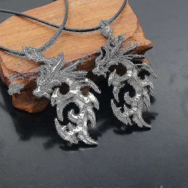 Lysande Halsband Lysande Fluorescerande Silverpläterad Lysande Herr- och Damhalsband