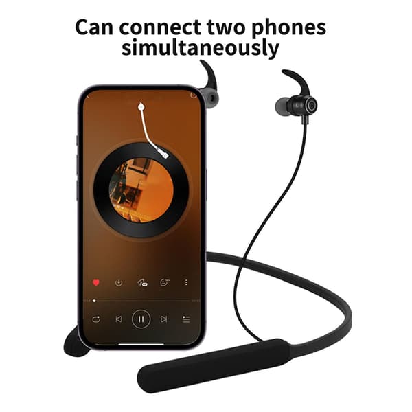 Bluetooth-headset Sport Hängande Hals Tung Bas Superlång Standby