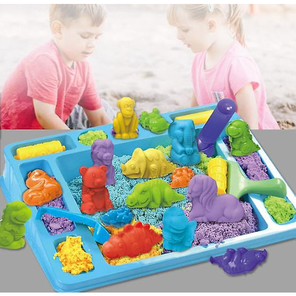 Sandlegetøj Strand Sæt Magisk Ler Play-doh Farverig Sand Læring Legetøj（style3）