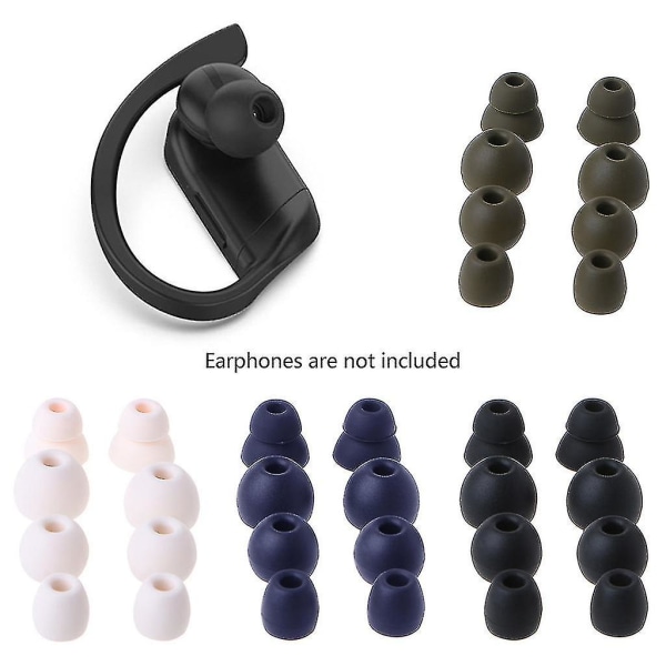 4 par silikon hörsnäckor Öron In-ear hörlurar Soft Cover Cap Ersättning för Powerbeat Pro hörlurar