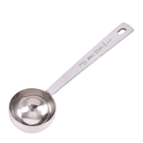 Kaffemåleskje Spiseskje Rustfritt Stål Scoop Kaffe Te Baking Sukker