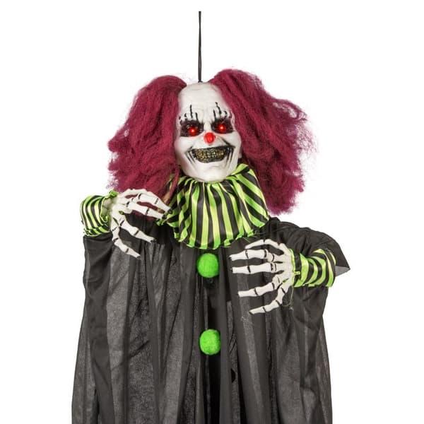 Hengende dekorasjon: Terror Clown - Lyder og Lys