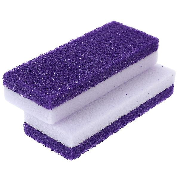 2 stk. Fodpleje Exfoliator Pedicure Værktøj Fod Pimpsten Blok Hård hudfjerner Scrubber Død Hård Hudfjerner Rengøringsmiddel (Lilla)（Violet）