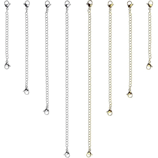 8 st Förlängare BH Förlängare Förlängningskedja Set 4 Olika Längder: 15 cm 10 cm 7,5 cm 5 cm