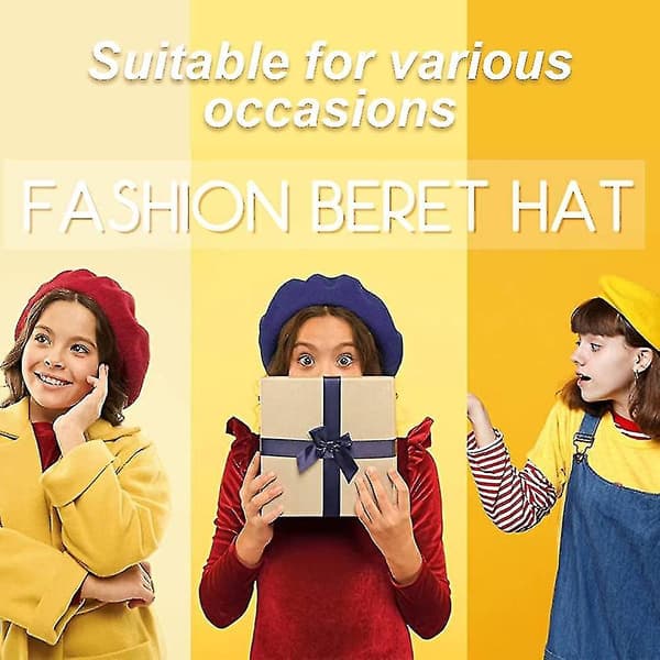 Pigernes vinterbaret hat baret hue bueknot dekoreret（Style6）