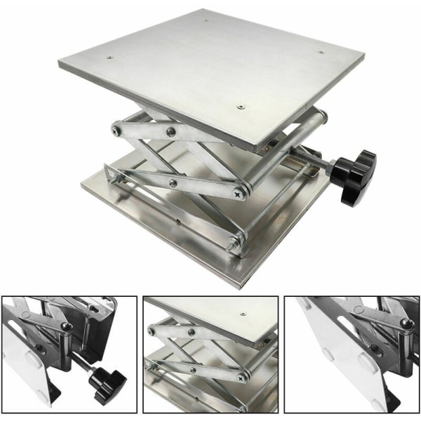GTA lyftbord i rostfritt stål minilyftplattformshållare laboratorielyftplattform för kemisk biologi experiment/lösningsmedel