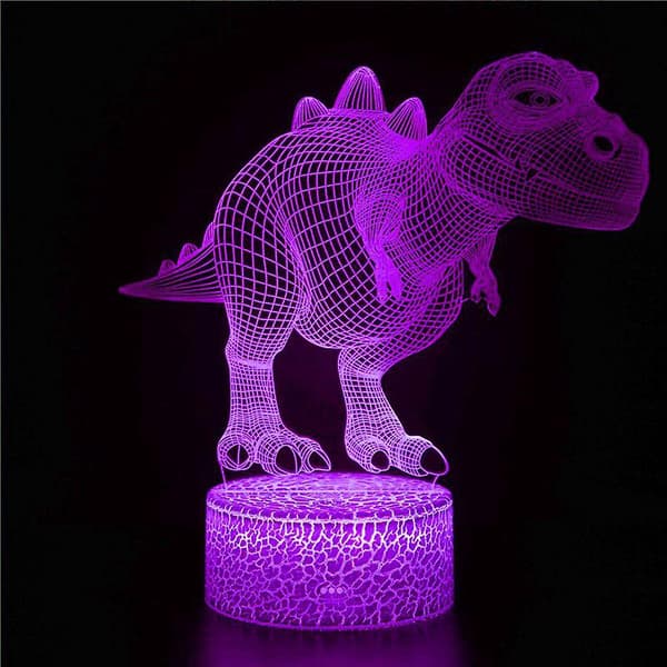 Dinosaurus 3D-yölamppu lapsille