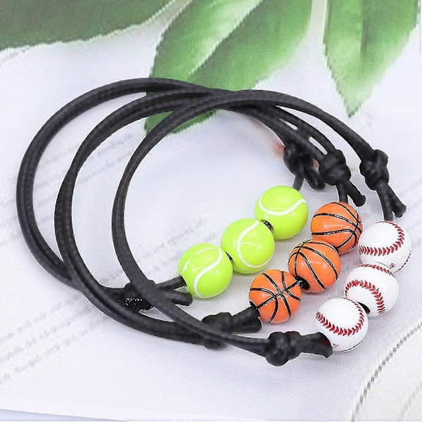 Universella vaxlinje baseboll basketboll armband tennis rugby armband pojkar flickor