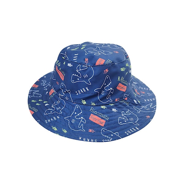 Dww-S-Shark Auringonhattu Säädettävä Leveälierinen Hattu Auringonsuoja UPF 50 Vauvalle Tytölle Pojalle Lapselle Taaperolle Unisex