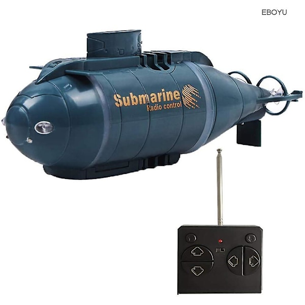 Opdateret version Happycow 777-586 Mini Rc ubåd Speedbåd Fjernbetjening Drone Pigboat Simuleringsmodel Gavelegetøj Børn（Sort）