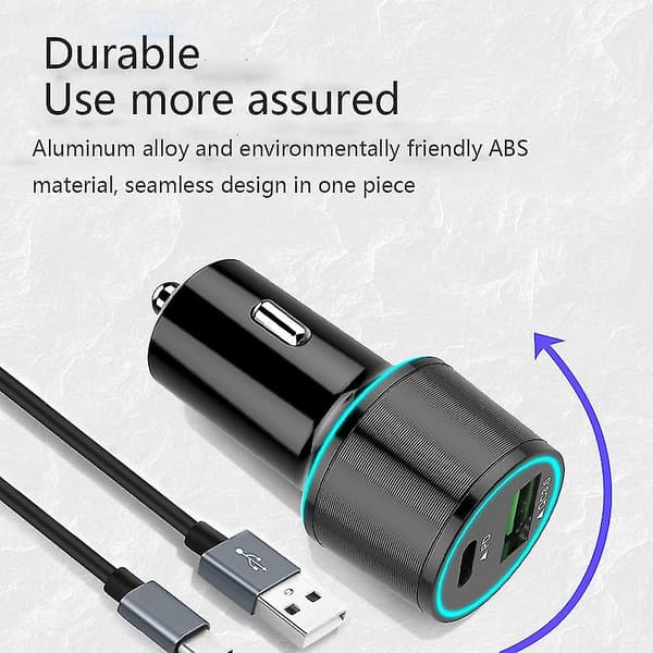 Type C Biloplader, Kompatibel Med Galaxy Serien Og Mere, Biloplader