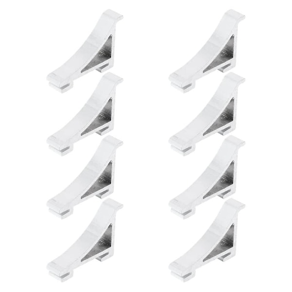 Fridge Shelf Rates Shelf Clip Holder for Fridge Cooler Freezer Aluminum Alloy 8pcs