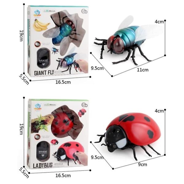 Infraröd RC insektsfjärrkontroll simuleringsmantis skämt skämt trick buggar barn present（10）