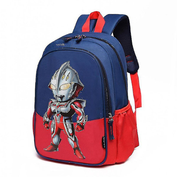 Spiderman Ultraman Barnryggsäck för Pojkar Kindergarten Barn Skola Väska789（C）