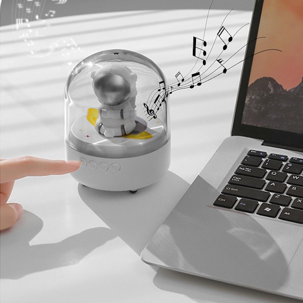 Creatives Bluetooth Speaker, Space Module, Astronaut, Wireless Sound, Desktop Decoration With Ambient Sound, Long-Lasting Battery Life