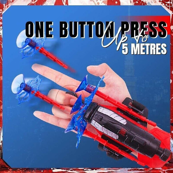 Lekerakett Spider Man Web Shooter Dart Blaster（Som vist）