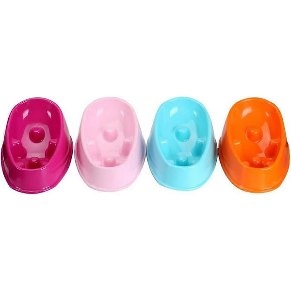 Intelligent Anti-choking Halskydd Hund Valp Långsam Matmatningsskål (1 st Medium) / (Färg slumpmässig) - Medium