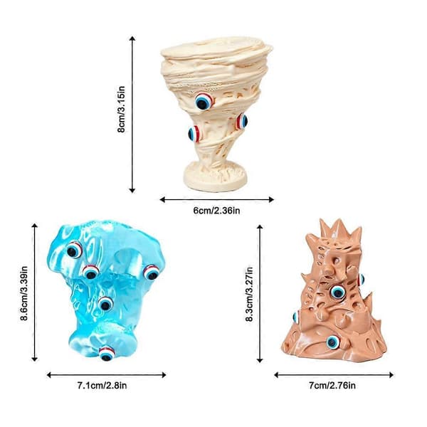 Tornado-figur - 3D-printet skrivebordsdekor med naturkatastrofe-tema for samlere og utstillinger B